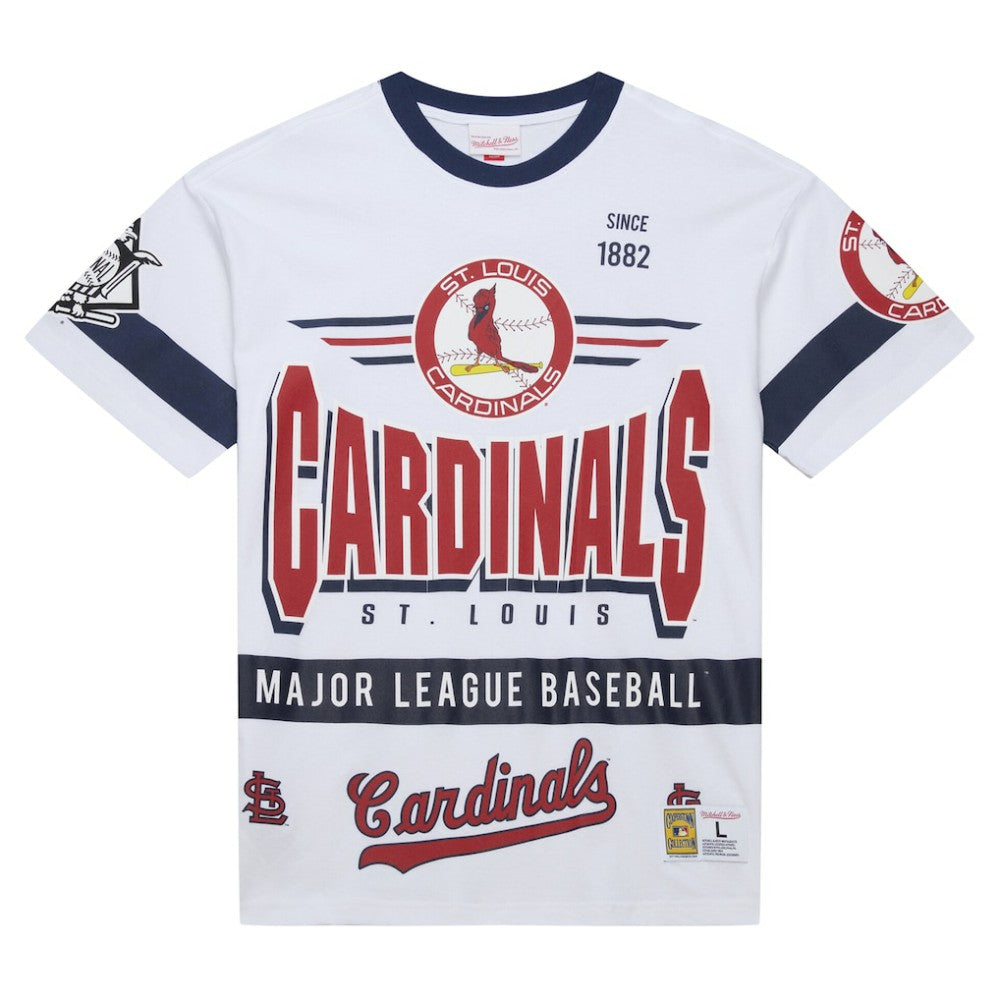 St. Louis Cardinals Cooperstown Collection Team Origins Premium T-Shirt - White | Mitchell & Ness