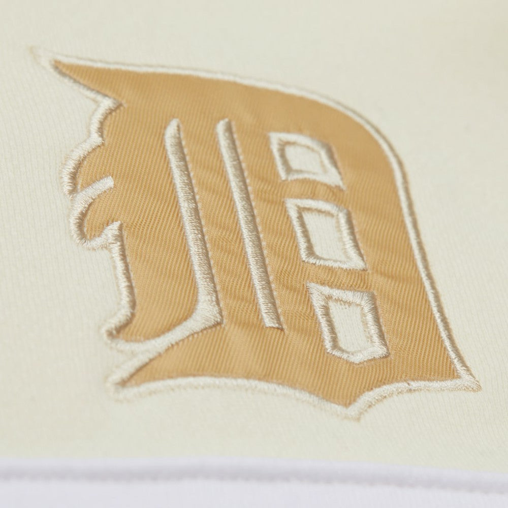 Detroit Tigers Head Coach Pullover Hoodie - Tan/Cream | Mitchell & Ness