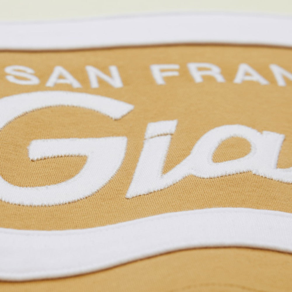 San Francisco Giants Head Coach Pullover Hoodie - Tan/Cream | Mitchell & Ness