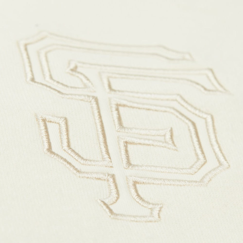San Francisco Giants Head Coach Pullover Hoodie - Tan/Cream | Mitchell & Ness