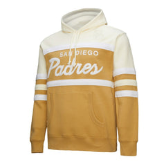 San Diego Padres Head Coach Pullover Hoodie - Tan/Cream | Mitchell & Ness