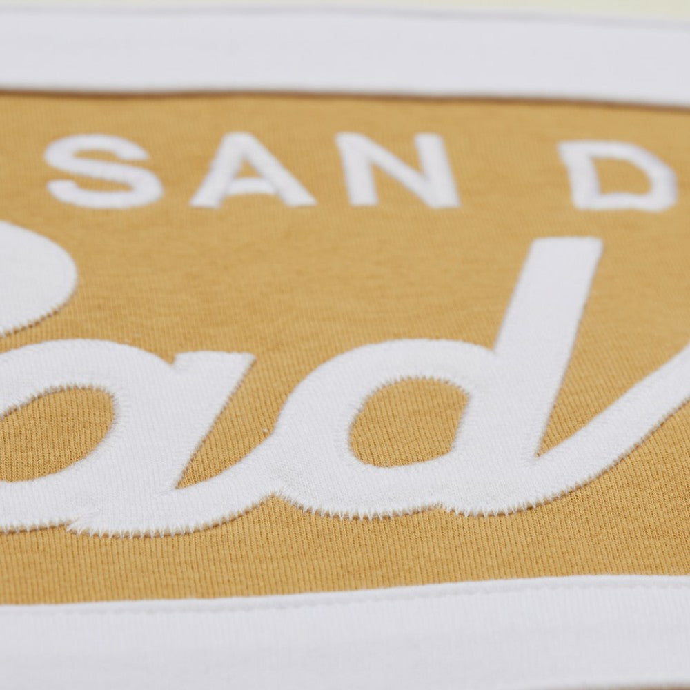 San Diego Padres Head Coach Pullover Hoodie - Tan/Cream | Mitchell & Ness