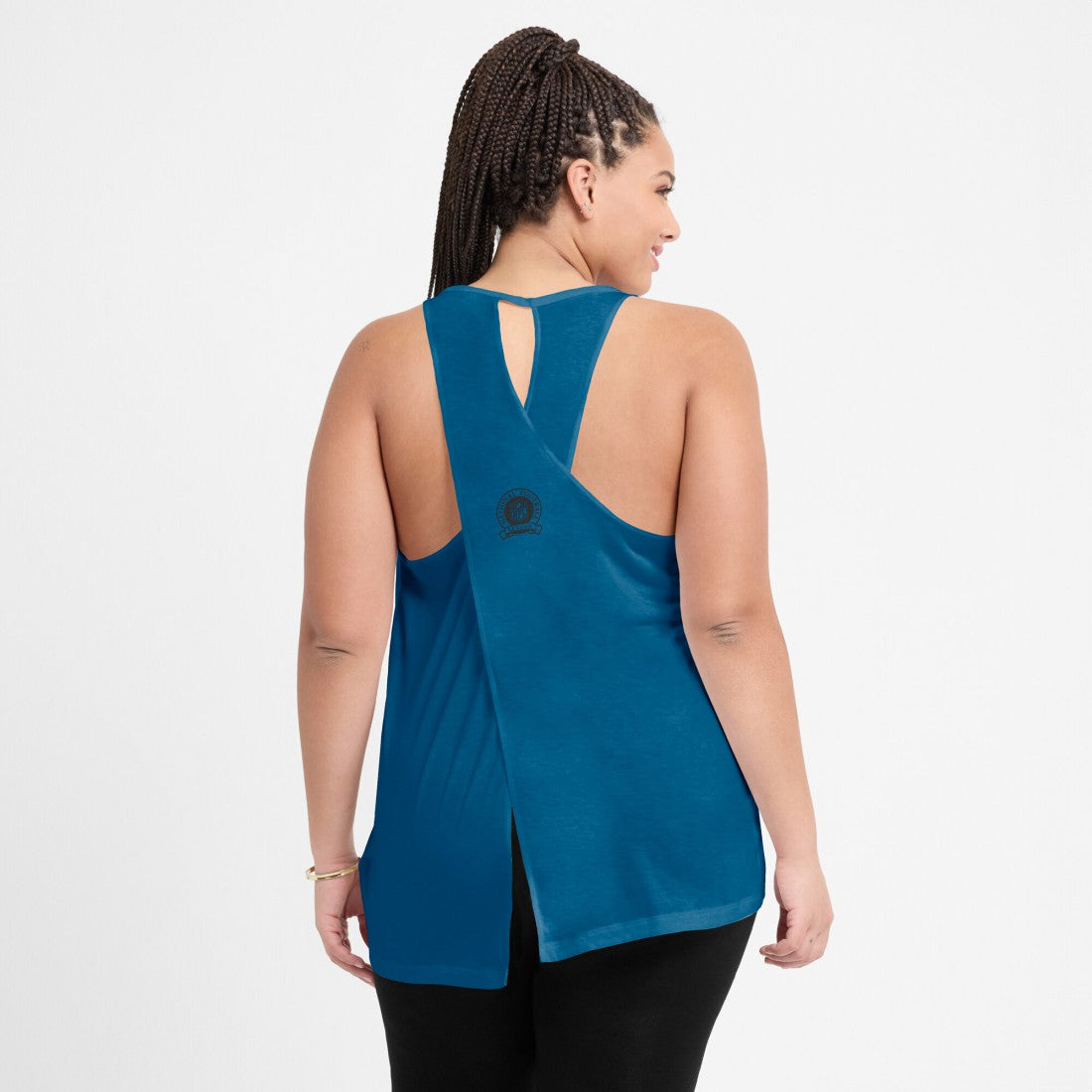 Dallas Cowboys Women's Glory Open-Back Crisscross Dri-FIT Tank Top - Navy | Nike outlet