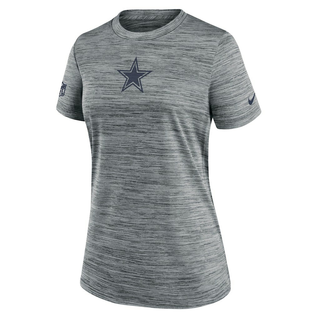 Dallas Cowboys Women's Sideline Velocity Dri-FIT T-Shirt - Gray | Nike online