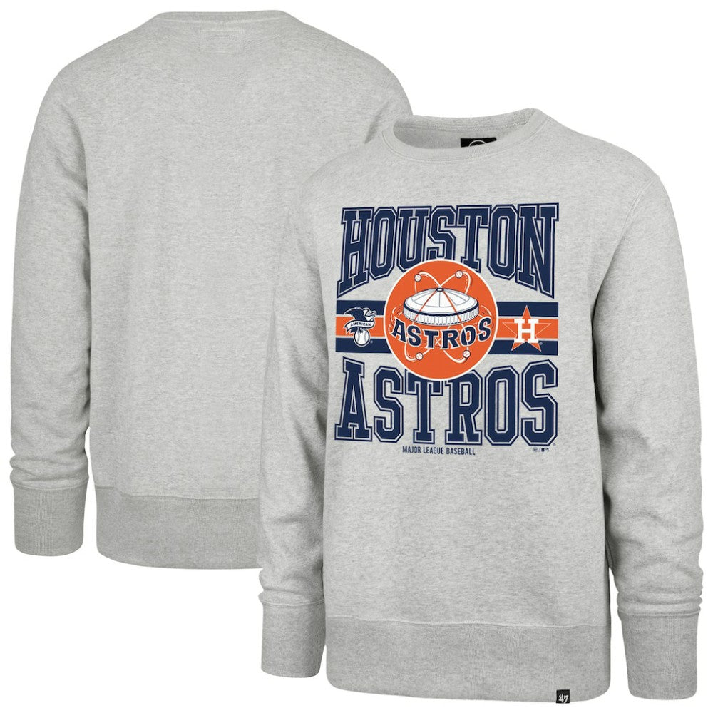 Houston Astros Letters Headline Pullover Sweatshirt - Gray | 47 brand