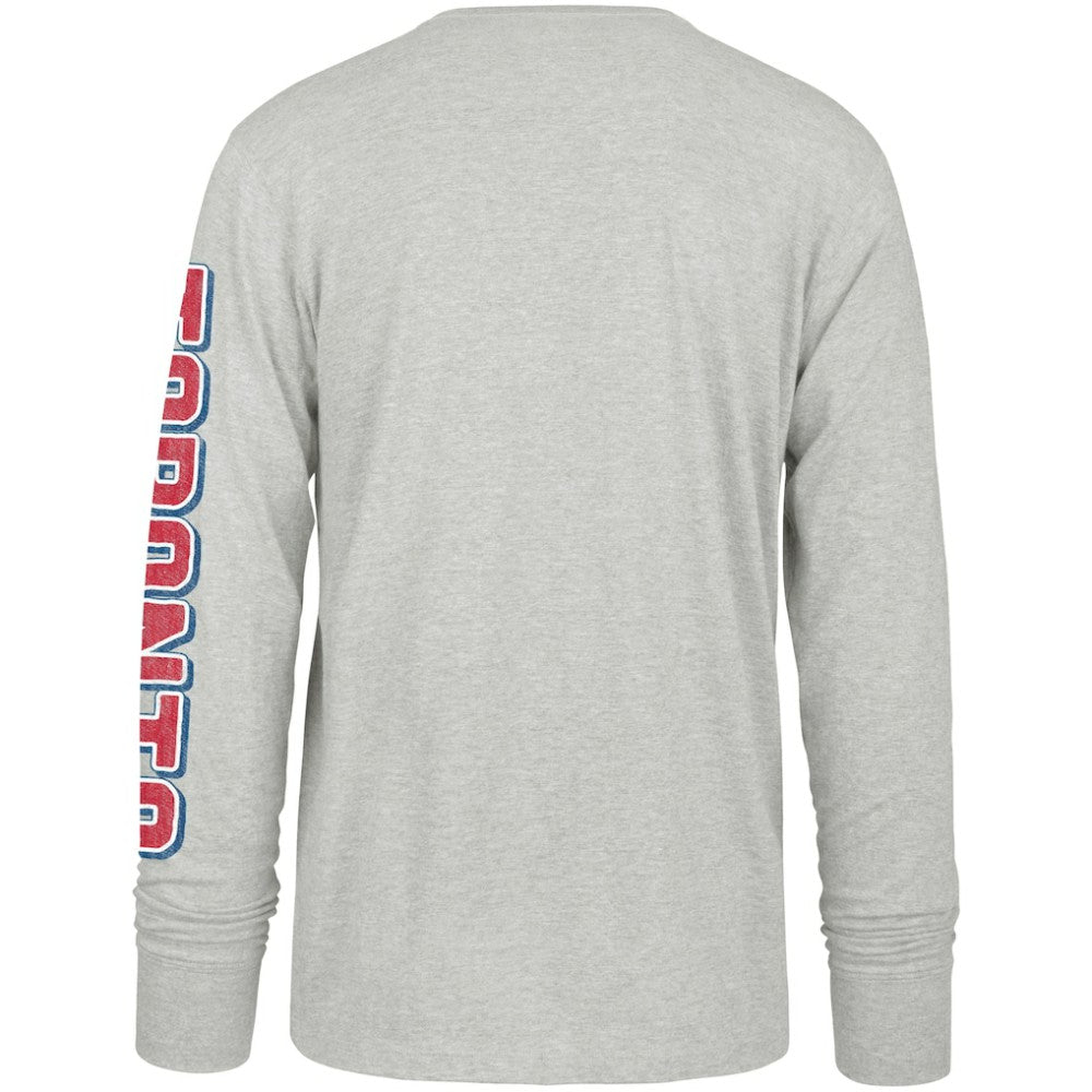 Toronto Blue Jays Fair Ball Franklin Long Sleeve T-Shirt - Gray | 47 brand