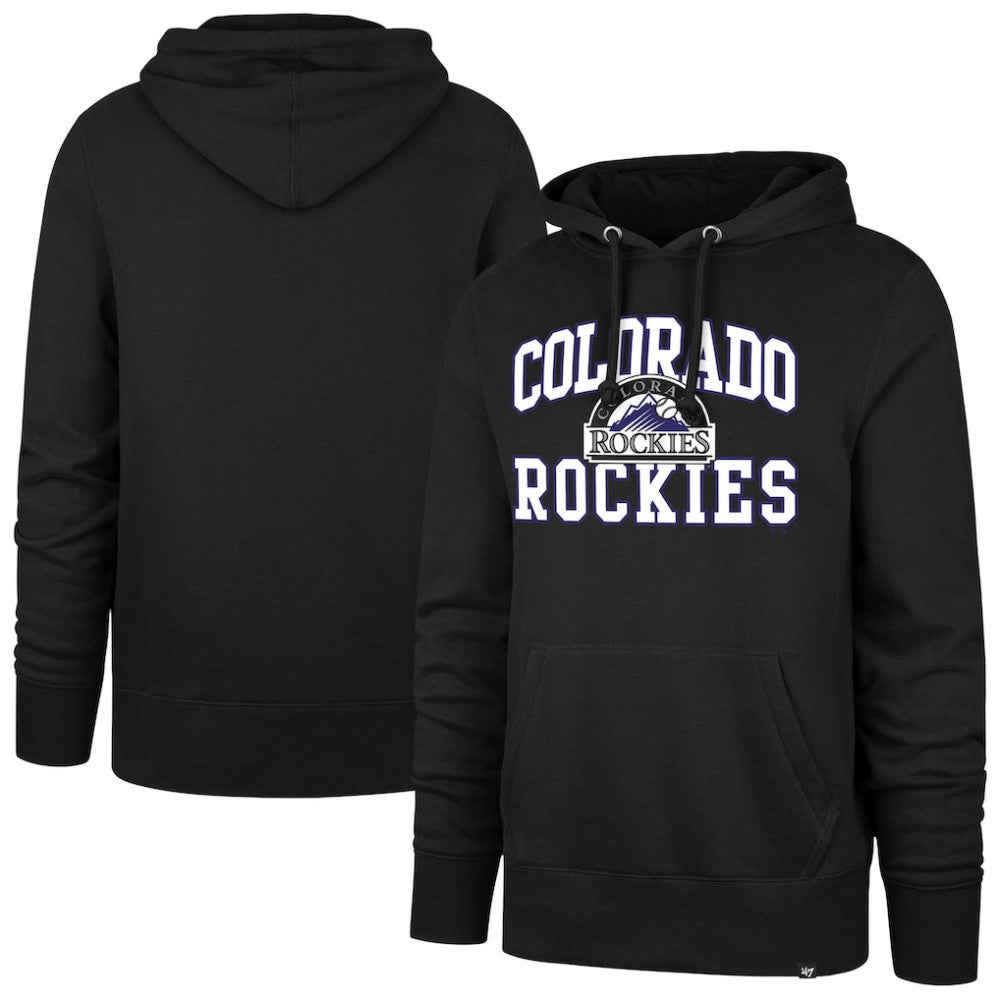 Colorado Rockies  Velocity Headline Pullover Hoodie - Black | 47 brand