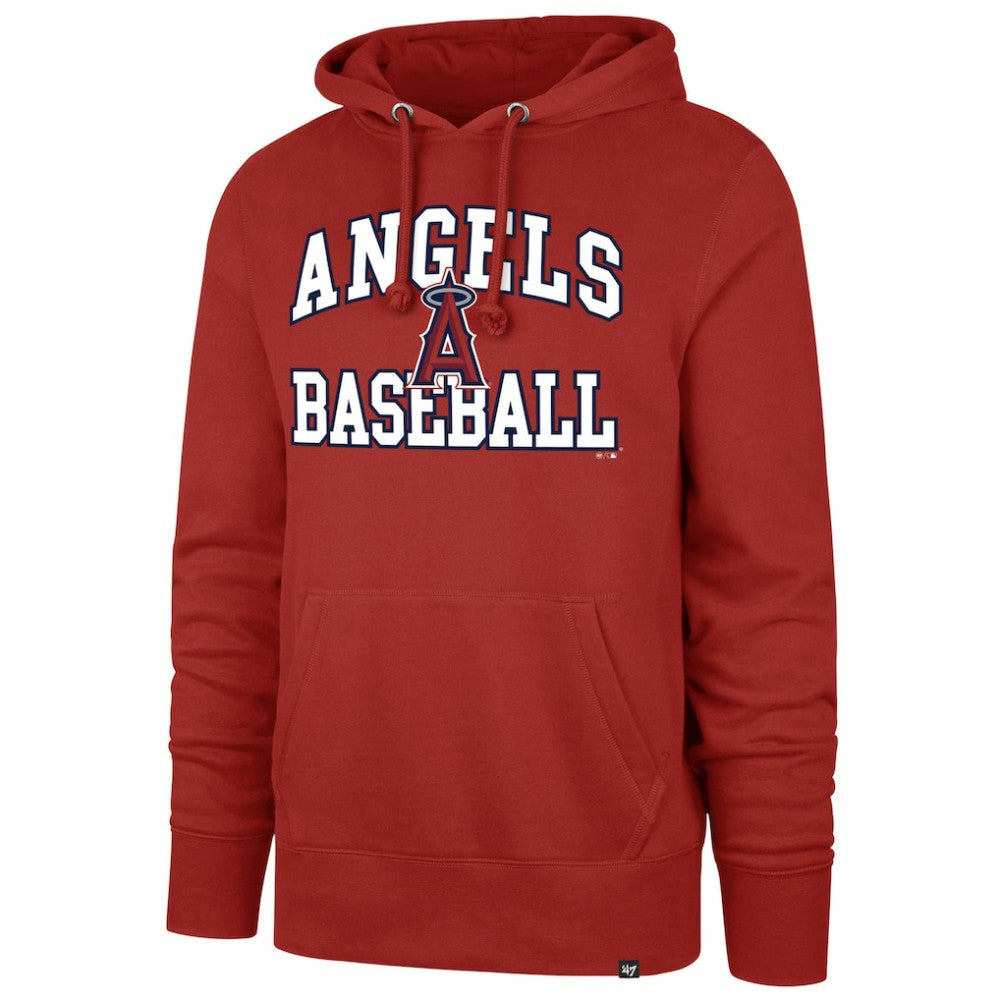 Los Angeles Angels  Velocity Headline Pullover Hoodie - Red | 47 brand