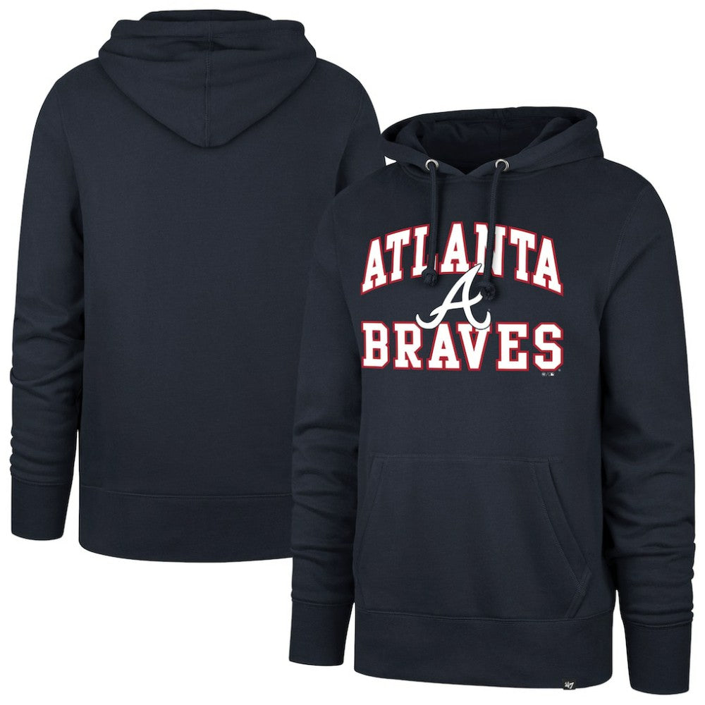 Atlanta Braves  Velocity Headline Pullover Hoodie - Navy | 47 brand