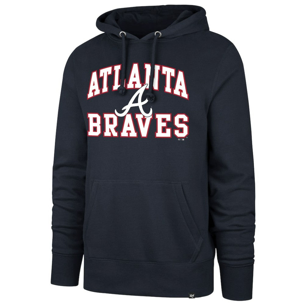 Atlanta Braves  Velocity Headline Pullover Hoodie - Navy | 47 brand