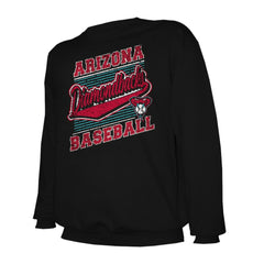 Arizona Diamondbacks Stitches Lightweight Crew Sweatshirt - Black