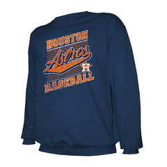 Houston Astros Stitches Lightweight Crew Sweatshirt - Navy