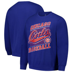 Chicago Cubs Stitches Lightweight Crew Sweatshirt - Royal