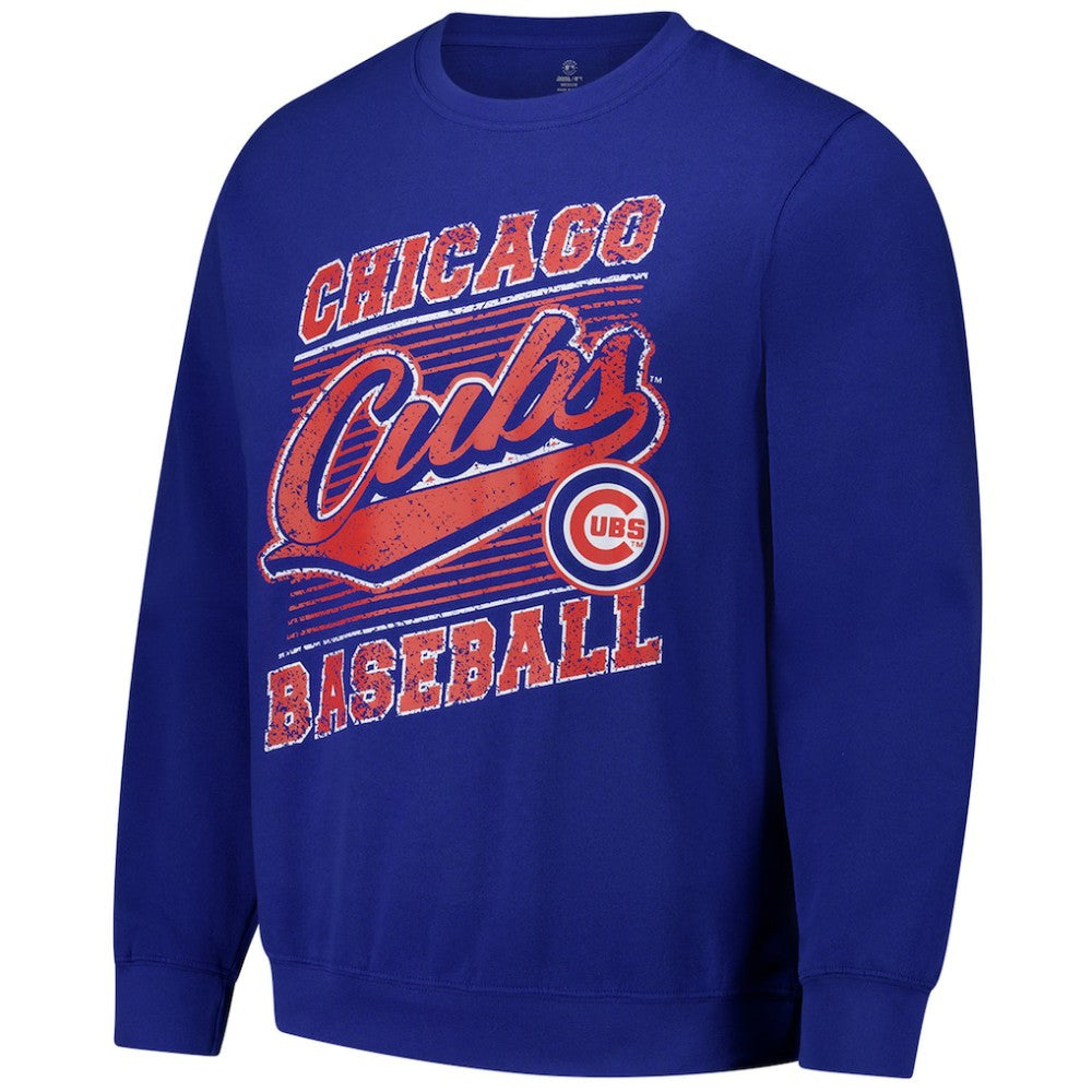 Chicago Cubs Stitches Lightweight Crew Sweatshirt - Royal