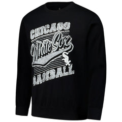Chicago White Sox Stitches Lightweight Crew Sweatshirt - Black