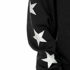 Tampa Bay Buccaneers Gameday Couture Women's Rhinestone Star Sleeve Settle the Score Oversized Tri-Blend Pullover - Black cheap