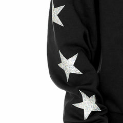 Indianapolis Colts Gameday Couture Women's Rhinestone Star Sleeve Settle the Score Oversized Tri-Blend Pullover - Black sale