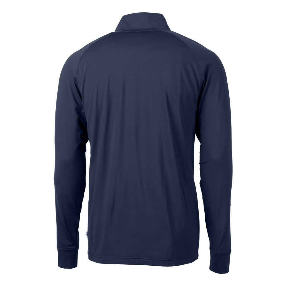 Kansas City Royals Cutter & Buck Adapt Eco Knit Stretch Recycled Quarter-Zip Pullover Top - Navy