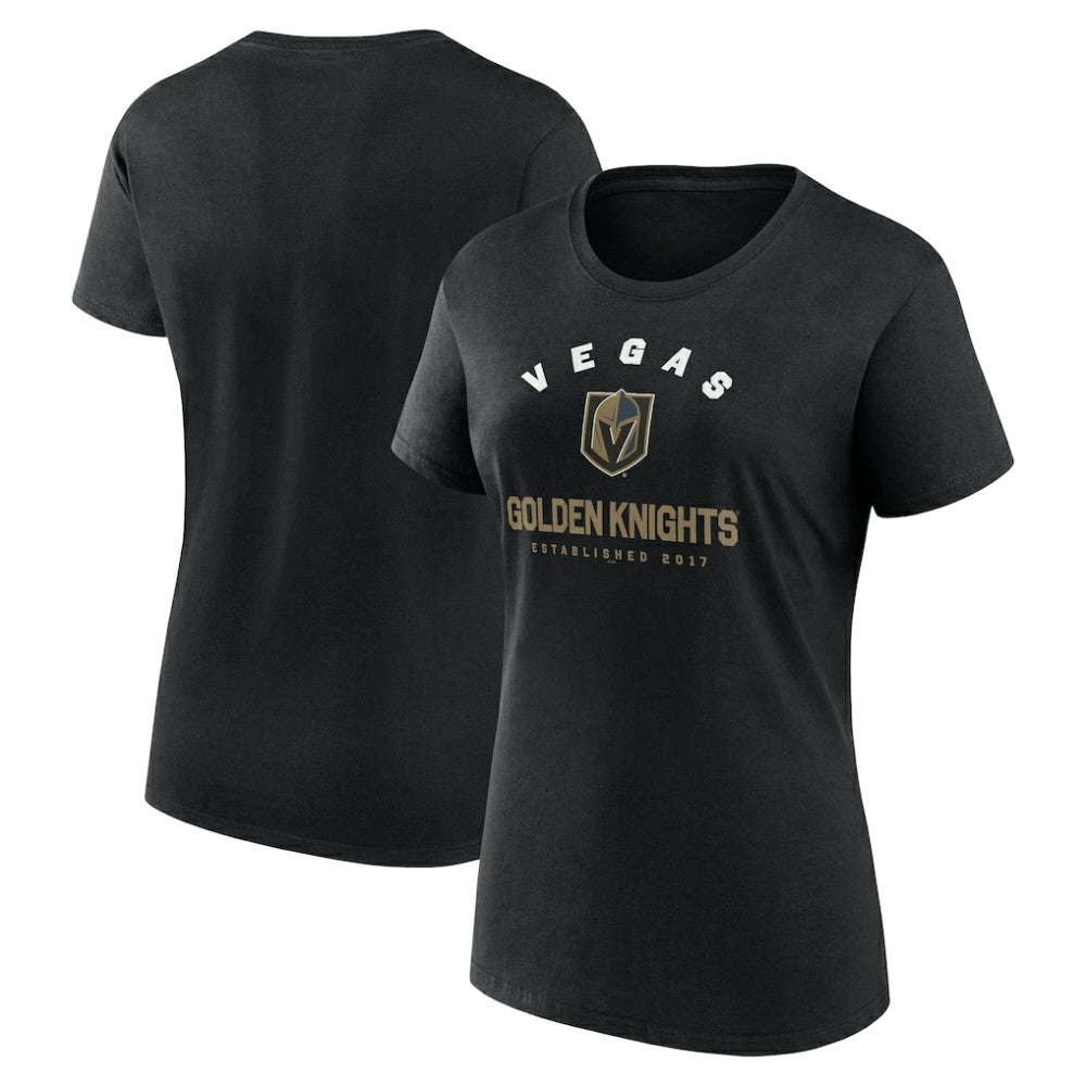 Vegas Golden Knights Logo Athletic Women's Unrivaled T-Shirt Black