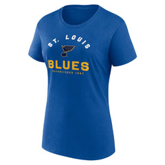 St. Louis Blues Logo Athletic Women's Unrivaled T-Shirt Blue