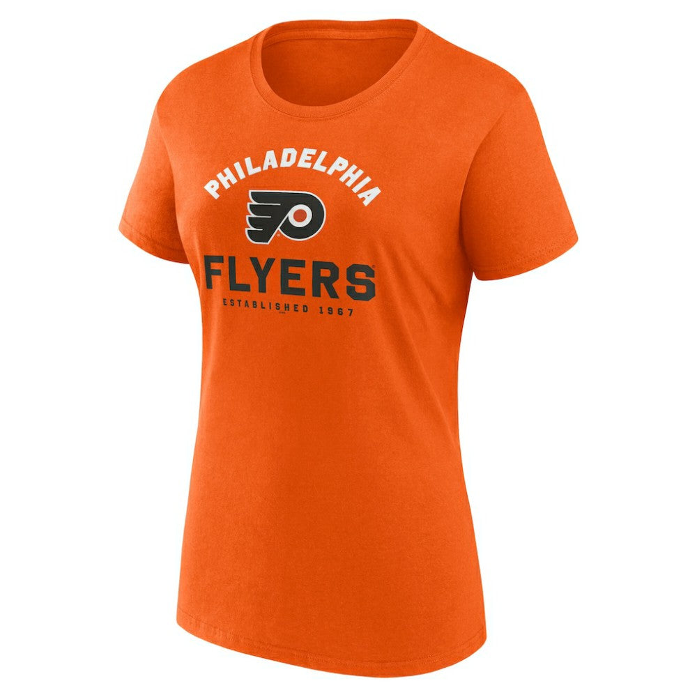 Philadelphia Flyers Logo Athletic Women's Unrivaled T-Shirt Orange