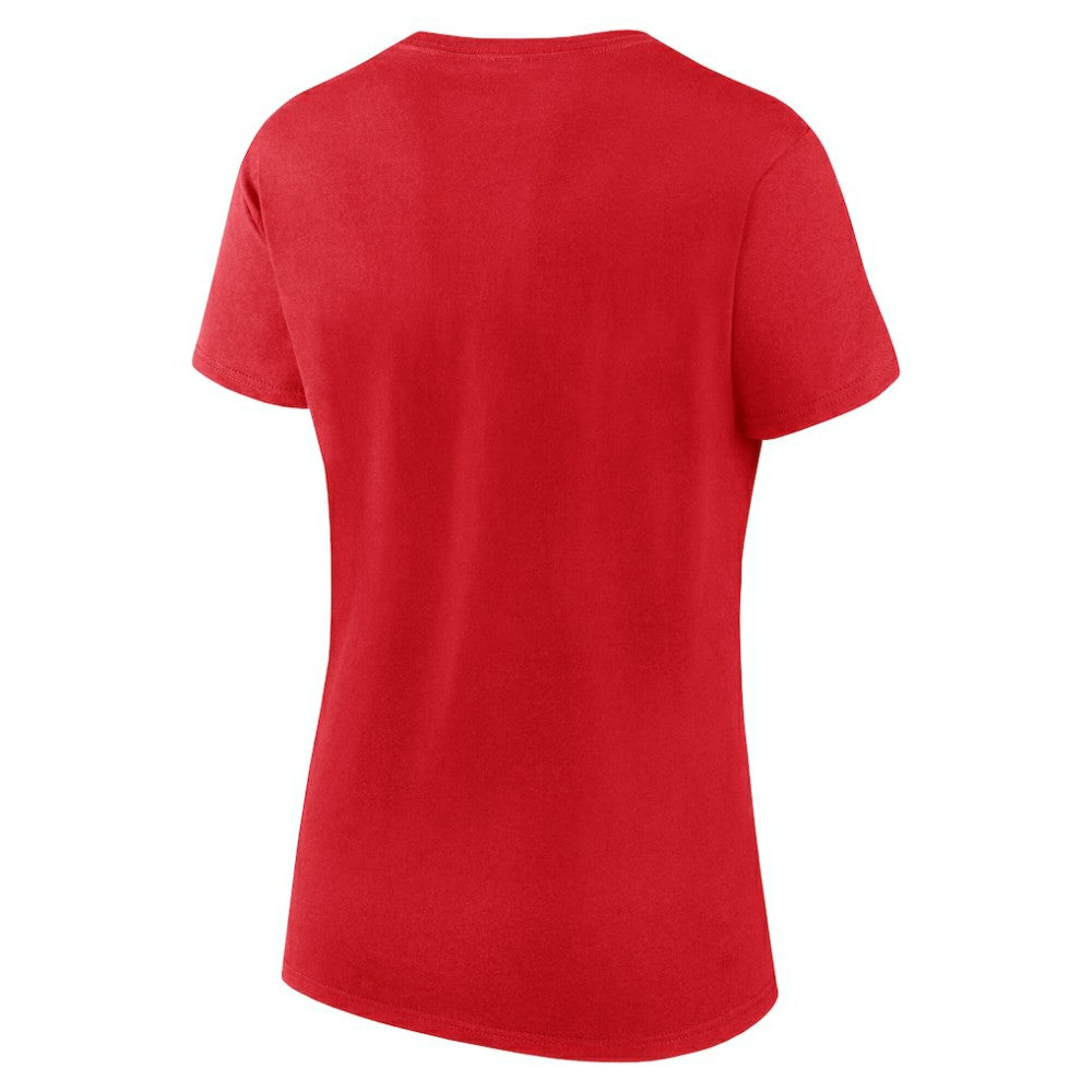 Washington Capitals Logo Athletic Women's Unrivaled T-Shirt Red