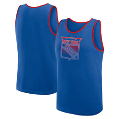 New York Rangers Logo Athletic Unmatched Success Tank Top Blue