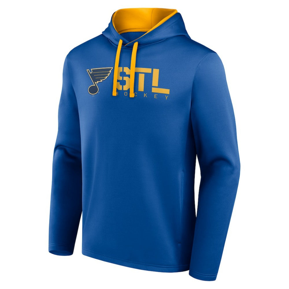 St. Louis Blues Logo Athletic Head Start Pullover Hoodie Blue