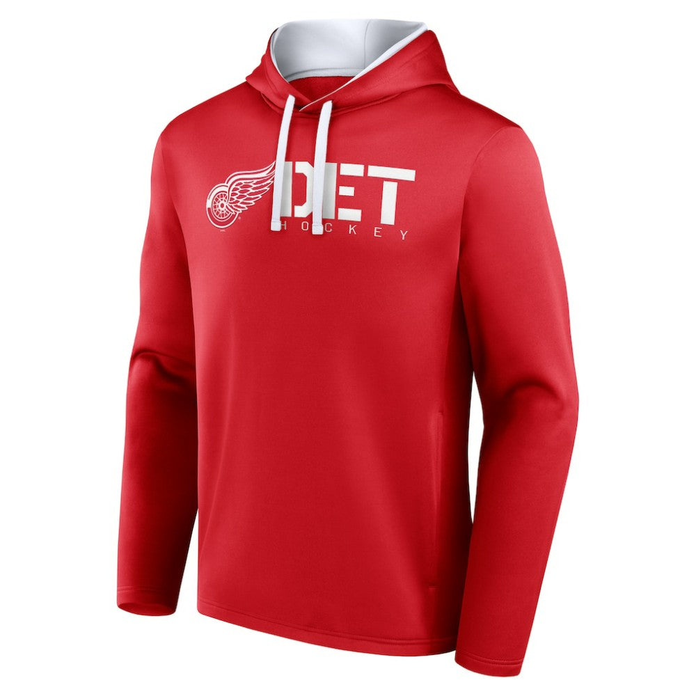 Detroit Red Wings Logo Athletic Head Start Pullover Hoodie Red