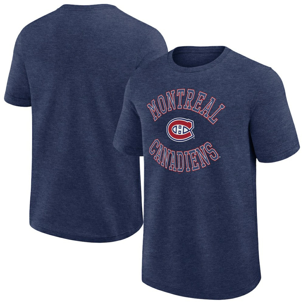 Montreal Canadiens Logo Athletic Success T-Shirt Heather Navy