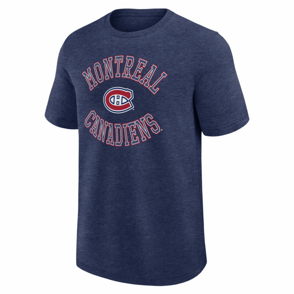 Montreal Canadiens Logo Athletic Success T-Shirt Heather Navy