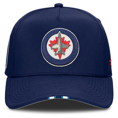 Winnipeg Jets Fanatics 2025 NHL Draft Authentic Pro On-Stage Podium A-Frame Adjustable Hat Navy