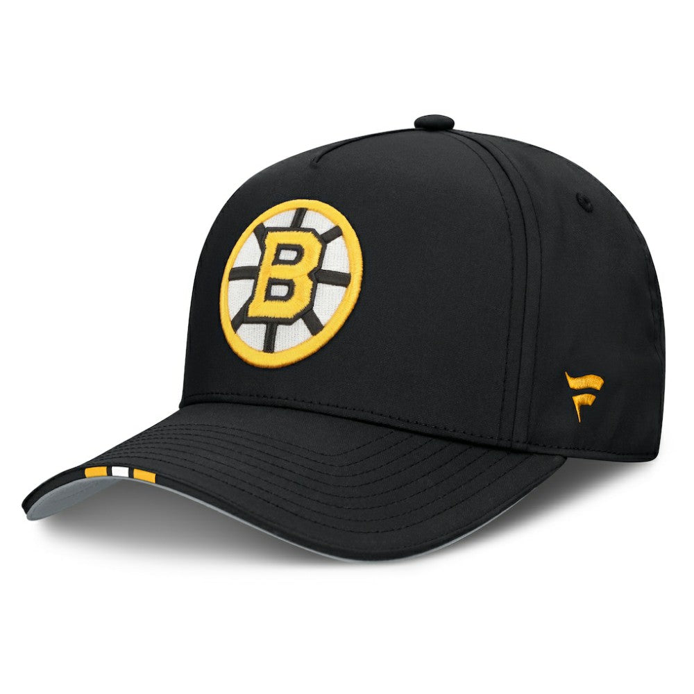 Boston Bruins Fanatics 2025 NHL Draft Authentic Pro On-Stage Podium A-Frame Adjustable Hat Black