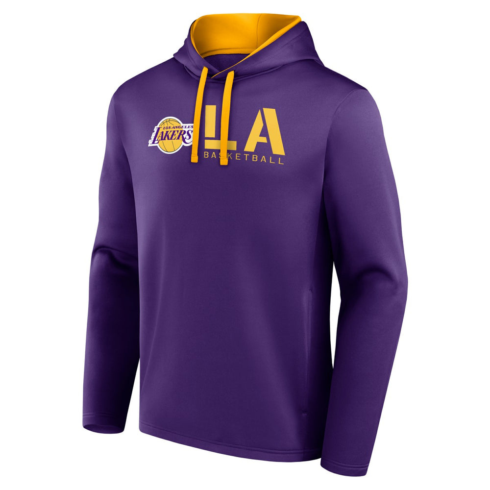 Los Angeles Lakers Logo Athletic Head Start Pullover Hoodie - Purple sale
