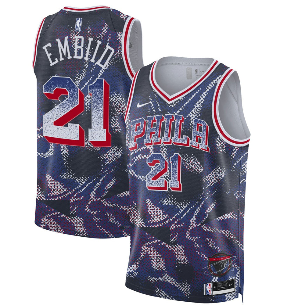 Joel Embiid Philadelphia 76ers Unisex 2025 Select Series Swingman Player Jersey - Navy | Nike discount
