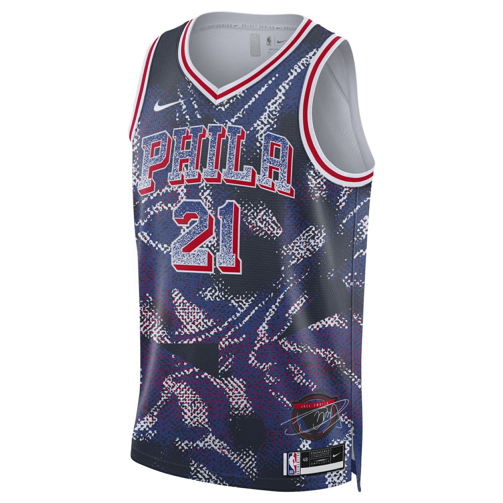 Joel Embiid Philadelphia 76ers Unisex 2025 Select Series Swingman Player Jersey - Navy | Nike discount