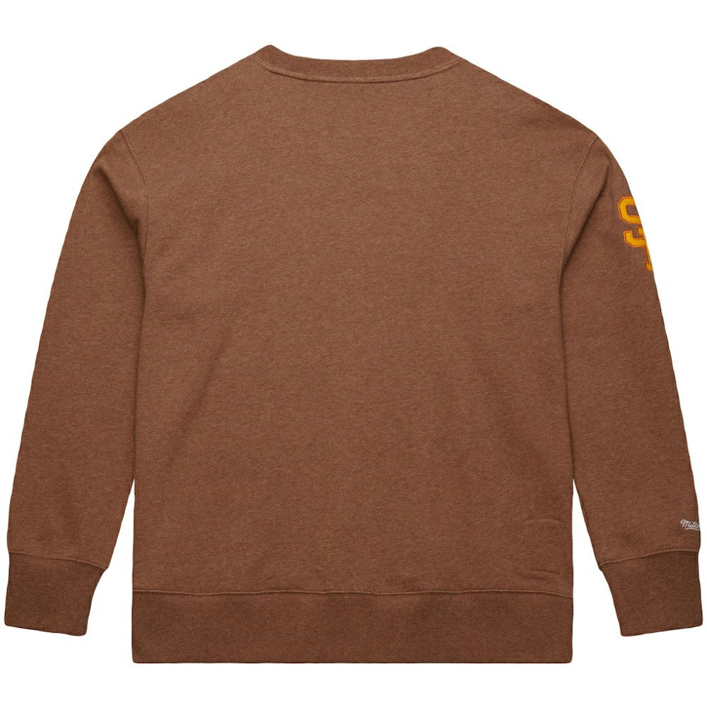 Tony Gwynn San Diego Padres Legends Collection Vintage Logo Name & Number Fleece Pullover Sweatshirt - Brown | Mitchell & Ness
