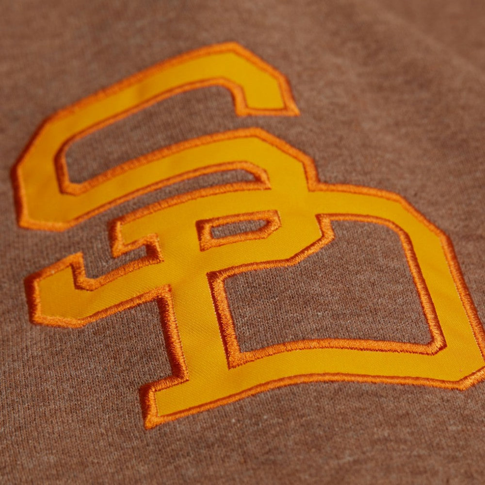 Tony Gwynn San Diego Padres Legends Collection Vintage Logo Name & Number Fleece Pullover Sweatshirt - Brown | Mitchell & Ness