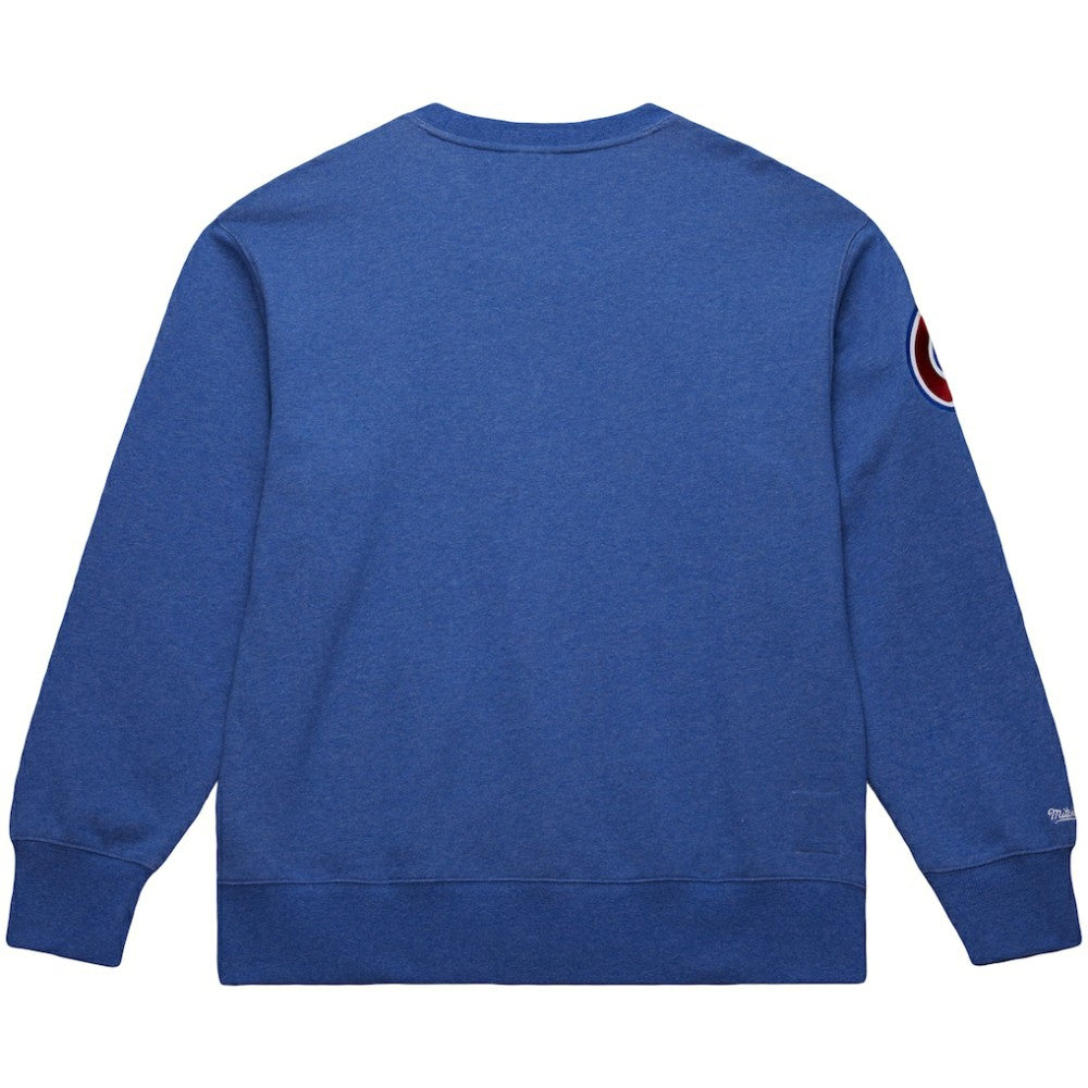 Hank Aaron Atlanta Braves Legends Collection Vintage Logo Fleece Name & Number Pullover Sweatshirt - Royal | Mitchell & Ness