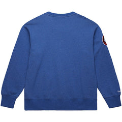 Hank Aaron Atlanta Braves Legends Collection Vintage Logo Fleece Name & Number Pullover Sweatshirt - Royal | Mitchell & Ness
