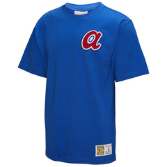 Hank Aaron Atlanta Braves Legends Collection Vintage Logo T-Shirt - Royal | Mitchell & Ness
