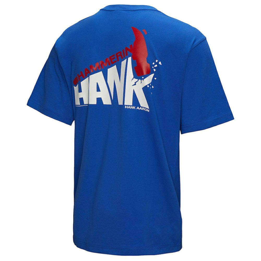 Hank Aaron Atlanta Braves Legends Collection Vintage Logo T-Shirt - Royal | Mitchell & Ness