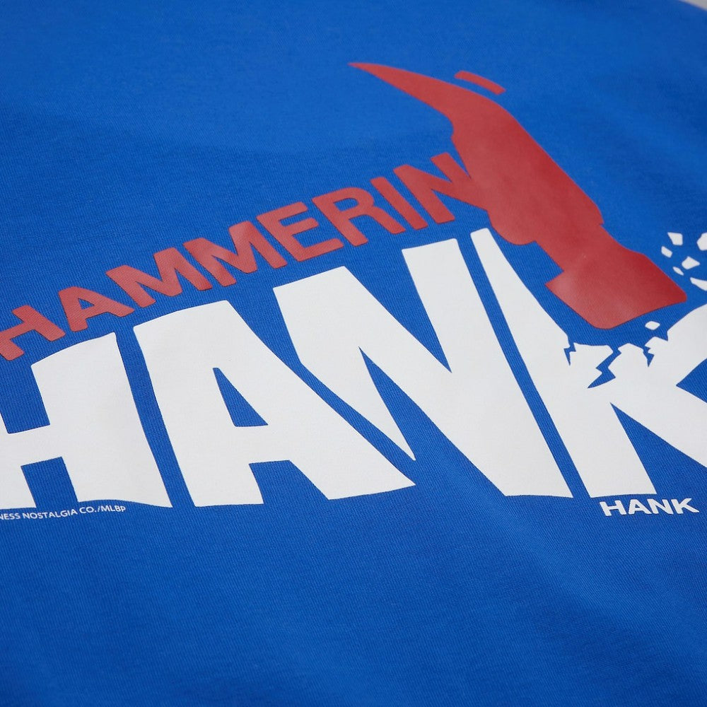 Hank Aaron Atlanta Braves Legends Collection Vintage Logo T-Shirt - Royal | Mitchell & Ness
