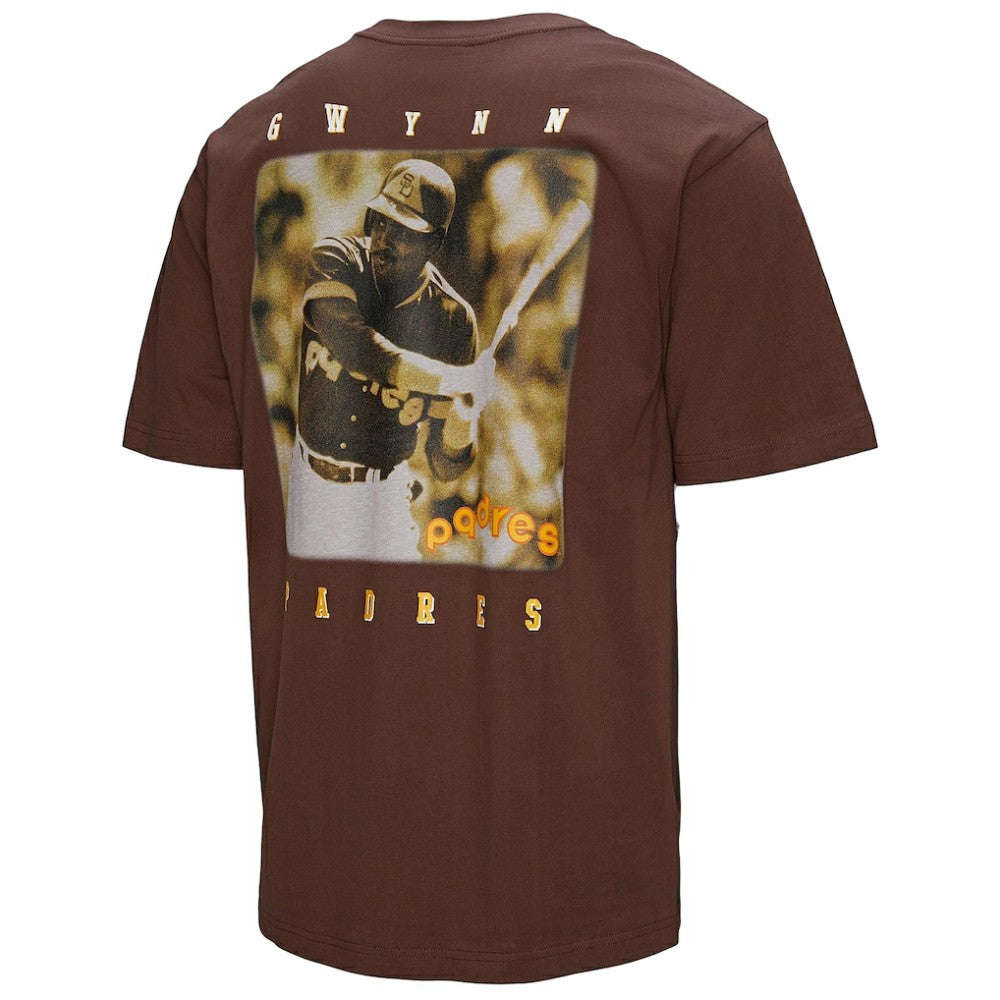 Tony Gwynn San Diego Padres Legends Collection Vintage Logo T-Shirt - Brown | Mitchell & Ness