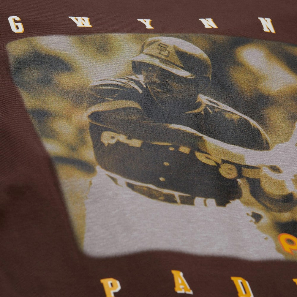 Tony Gwynn San Diego Padres Legends Collection Vintage Logo T-Shirt - Brown | Mitchell & Ness