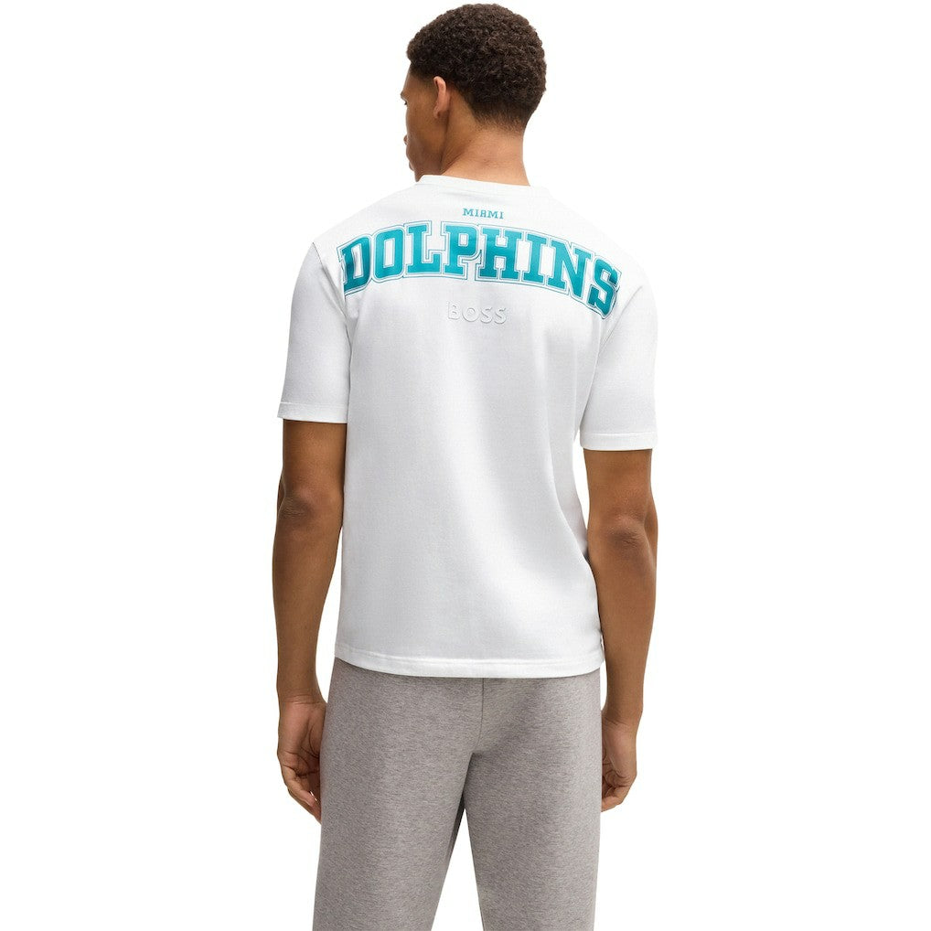 Miami Dolphins Hugo Boss Unisex Brady T-Shirt - White discount
