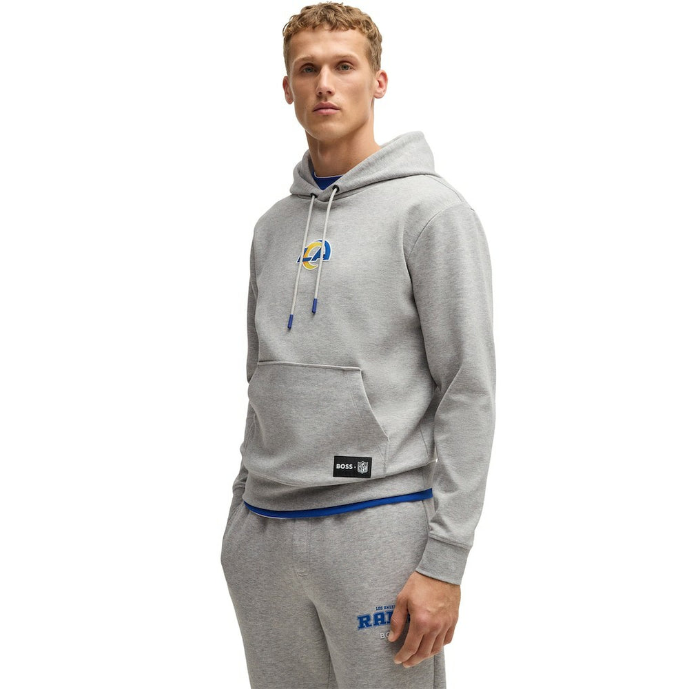 Los Angeles Rams Hugo Boss Unisex Woodson Tri-Blend Hoodie - Heather Gray online