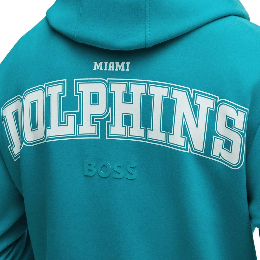 Miami Dolphins Hugo Boss Unisex Woodson Tri-Blend Hoodie - Aqua on sale