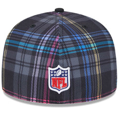 Cleveland Browns New Era 2024 NFL Crucial Catch Plaid 59FIFTY Fitted Hat - Black for sale
