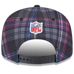 Cleveland Browns New Era 2024 NFL Crucial Catch Plaid 9FIFTY Snapback Hat - Black cheap